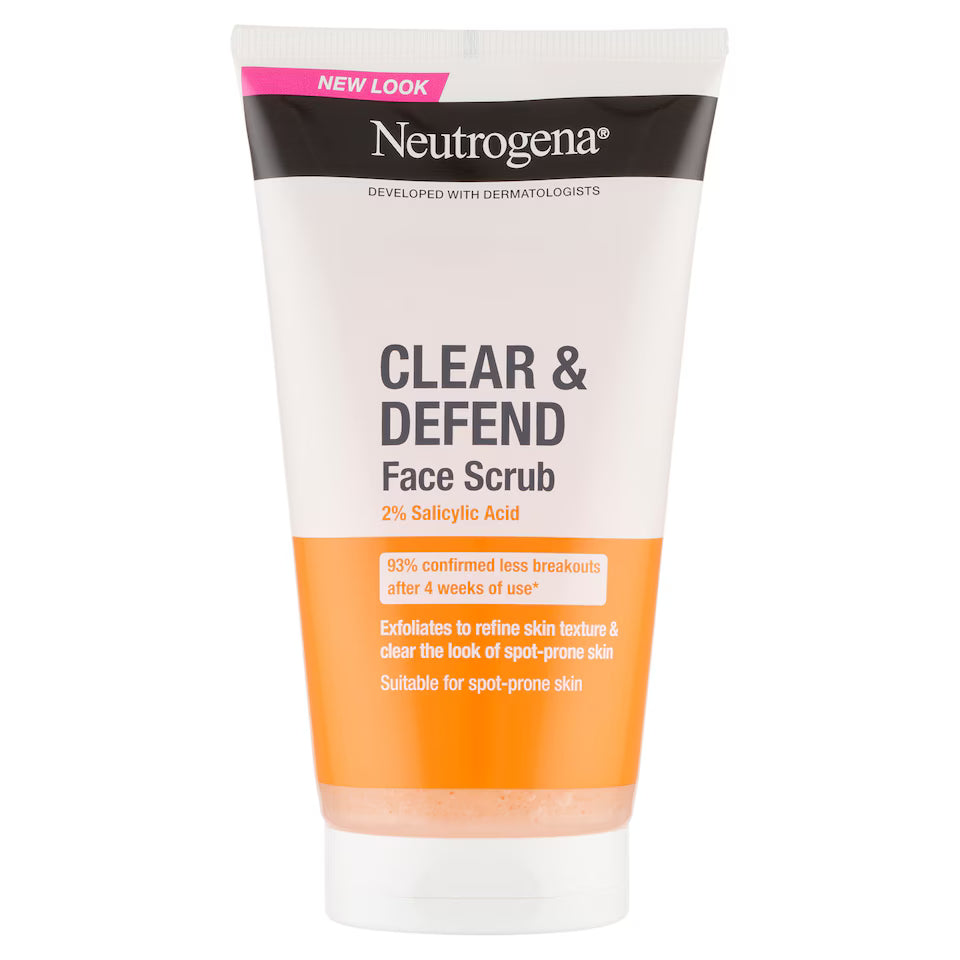 Neutrogena Clear & Defend Arcradír 150 ml – Mitesszerek és Pattanások Elleni Arctisztító
