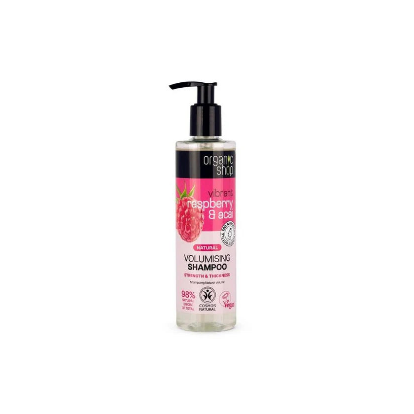 Organic Shop Extra Volume Sampon 280 ml – Természetes Dúsító Sampon Vékony Szálú Hajra