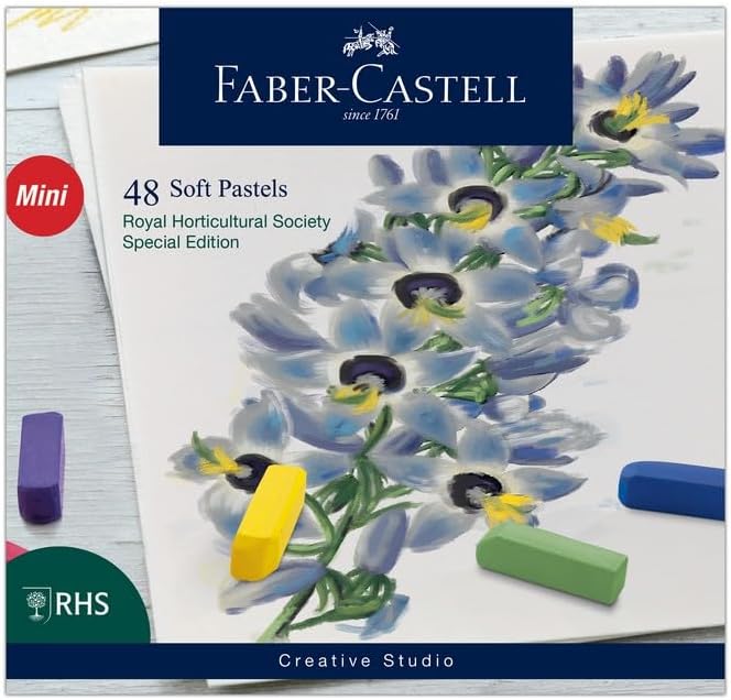 Faber-Castell Creative Studio Soft Pastels, 48 Half Sticks (Multicoloured Set)