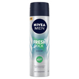 NIVEA MEN Fresh Active Izzadásgátló Spray 150 ml – Frissesség és 48 órás Védelem Férfiaknak