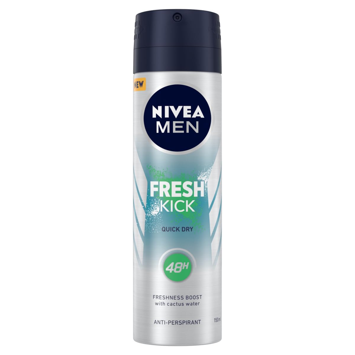 NIVEA MEN Fresh Active Izzadásgátló Spray 150 ml – Frissesség és 48 órás Védelem Férfiaknak