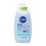 NIVEA Baby 2 az 1-ben Fürdető és Sampon Pumpás Kiszerelésben – Gyengéd Tisztítás Babák Számára