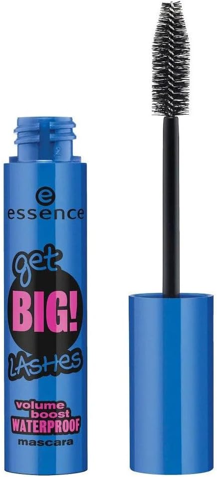 Essence Get Big Lashes fekete, vízálló spirálszempillaspirál – 12 ml