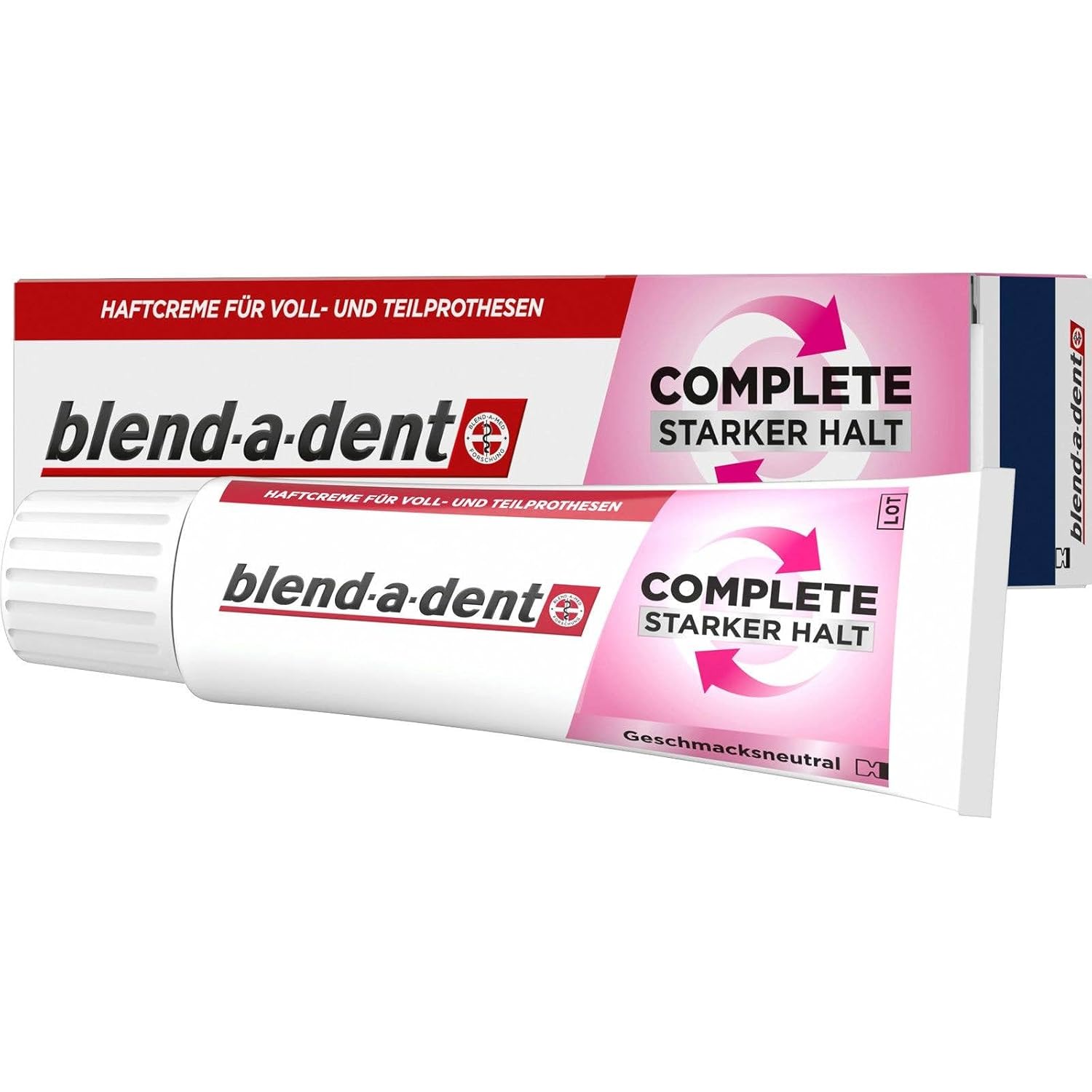Blend-a-dent Complete Strong Hold No Flavor Denture Fixing Cream 47 g – Műfogsorrögzítő Krém Ízesítés Nélkül