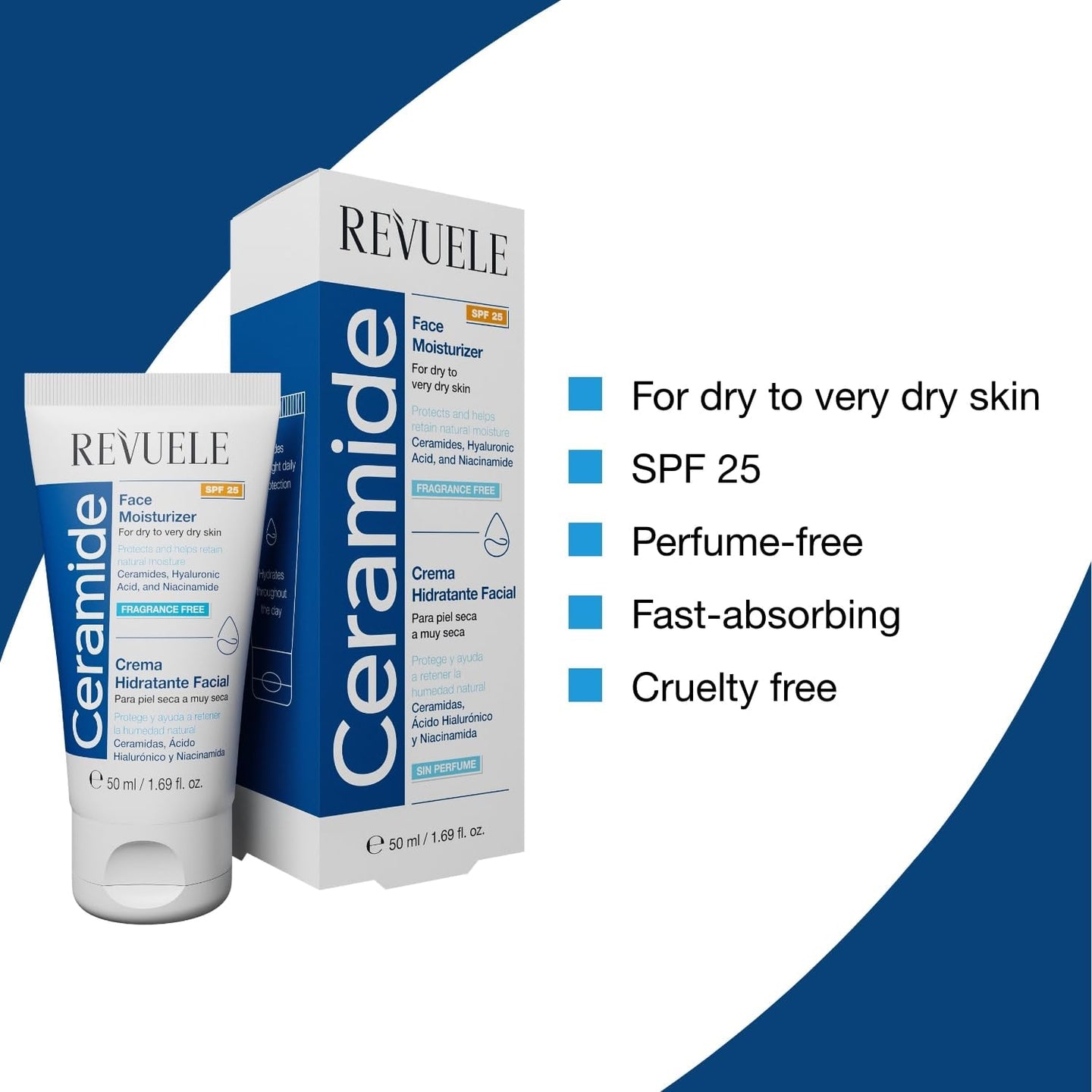 REVUELE Hidratáló Arckrém Argánolajjal SPF25 Fényvédelemmel