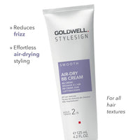 Goldwell Stylesign Smooth BB légszárító krém 125ml – Göndörödésgátló, leöblítendő krém sima, levegőn szárított hajra - 125ml