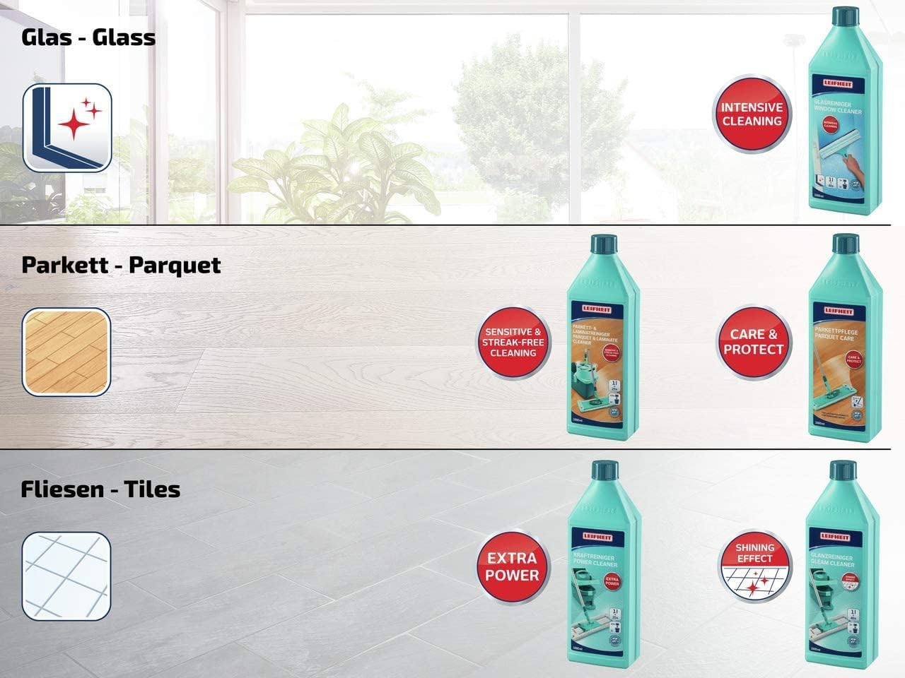 Leifheit Glass Cleaner Concentrate - 1 L