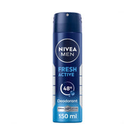 NIVEA MEN Fresh Active Izzadásgátló Spray 150 ml – Frissesség és 48 órás Védelem Férfiaknak
