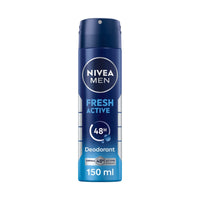 NIVEA MEN Fresh Active Izzadásgátló Spray 150 ml – Frissesség és 48 órás Védelem Férfiaknak