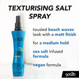 Schwarzkopf Got2b Beach Matte Salt Spray – Texturáló tengeri só spray kócos tengerparti hullámokra