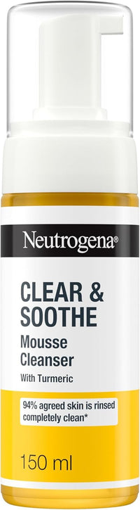 Neutrogena Curcuma Clear arctisztító nyugtató tisztítóhab – 150 ml
