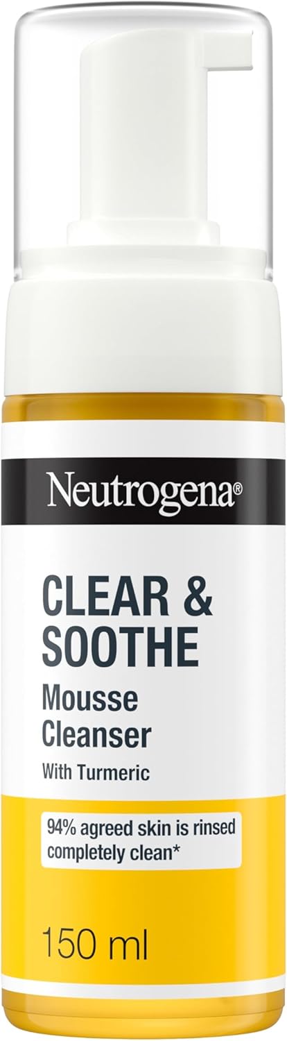 Neutrogena Curcuma Clear arctisztító nyugtató tisztítóhab – 150 ml