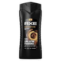 Axe Dark Temptation Tusfürdő Férfiaknak 400 ml – 3 az 1-ben Tusfürdő, Sampon és Arclemosó