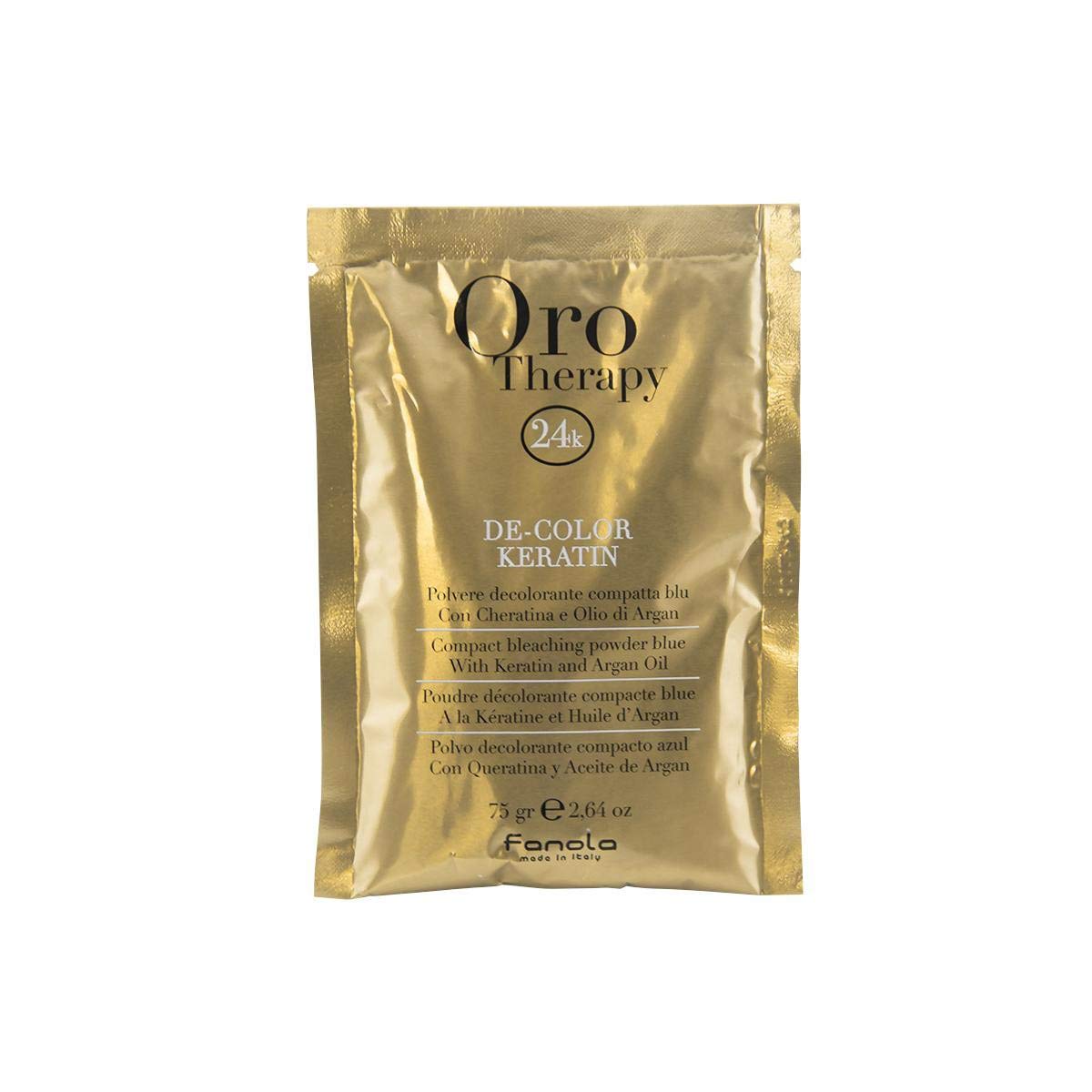 Fanola Oro Therapy De-Color Keratin Brightener – 12 × 75g