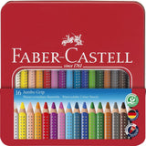 Faber‑Castell Jumbo Grip Colour Pencils Tin - 16 Colors