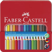 Faber‑Castell Jumbo Grip Colour Pencils Tin - 16 Colors