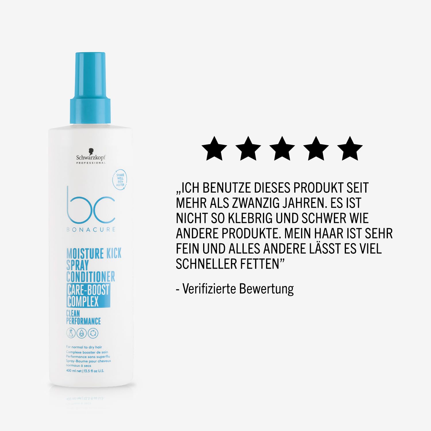 Schwarzkopf BC Moisture Kick balzsam spray – 400 ml