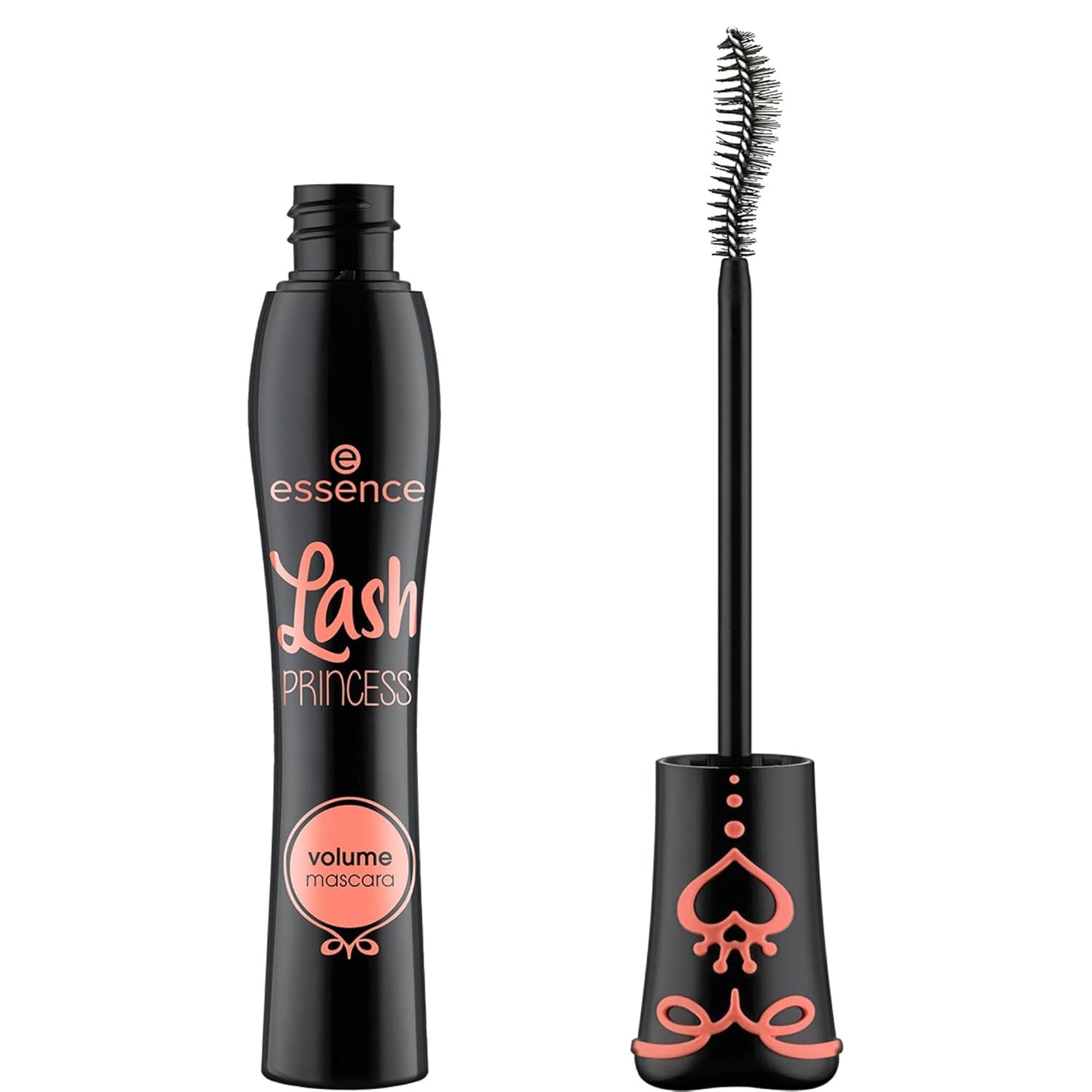 Essence Lash Princess Volume szempillaspirál, fekete, dús, seprő erejű, vegán, megfelel a tiszta szépségápolási szabványunknak, parfümmentes 12 ml