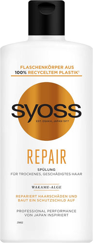 Syoss Repair Hajbalzsam Száraz és Sérült Hajra 440 ml – Intenzív regenerálás és hidratálás