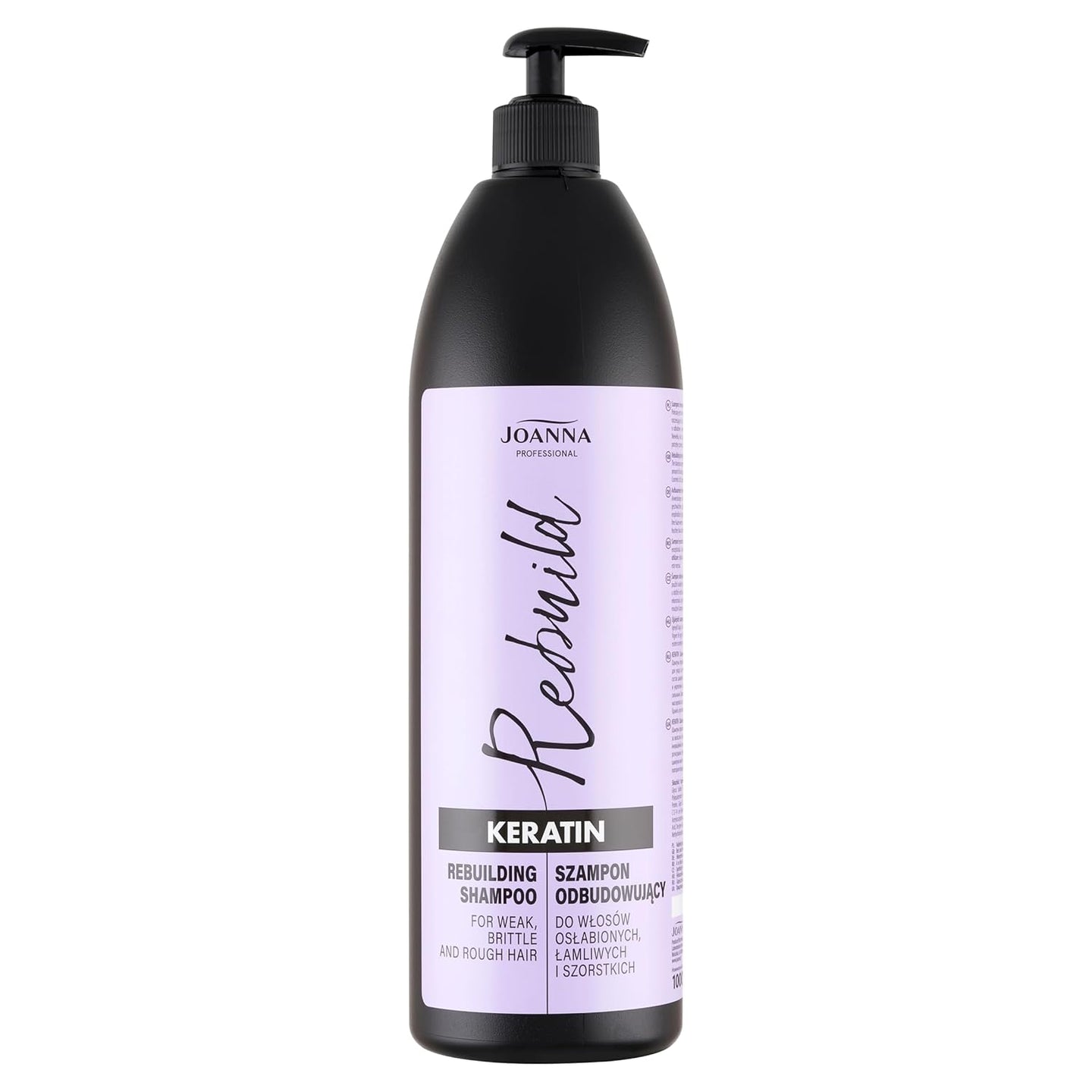 Joanna Professional Keratin Reconstructing Sampon 1000 ml – Keratinos Regeneráló Sampon Sérült és Töredezett Hajra