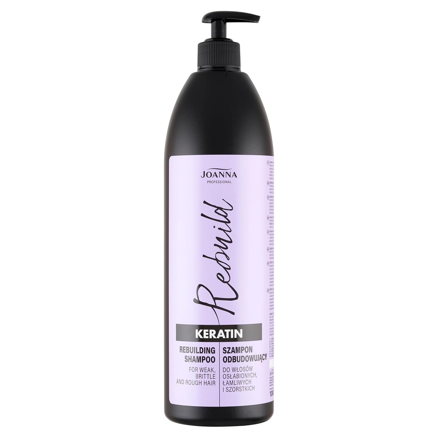 Joanna Professional Keratin Reconstructing Sampon 1000 ml – Keratinos Regeneráló Sampon Sérült és Töredezett Hajra