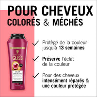 Schwarzkopf Gliss Color &amp; Brilliance sampon 250ml – Színvédő sampon fényes, festett hajra