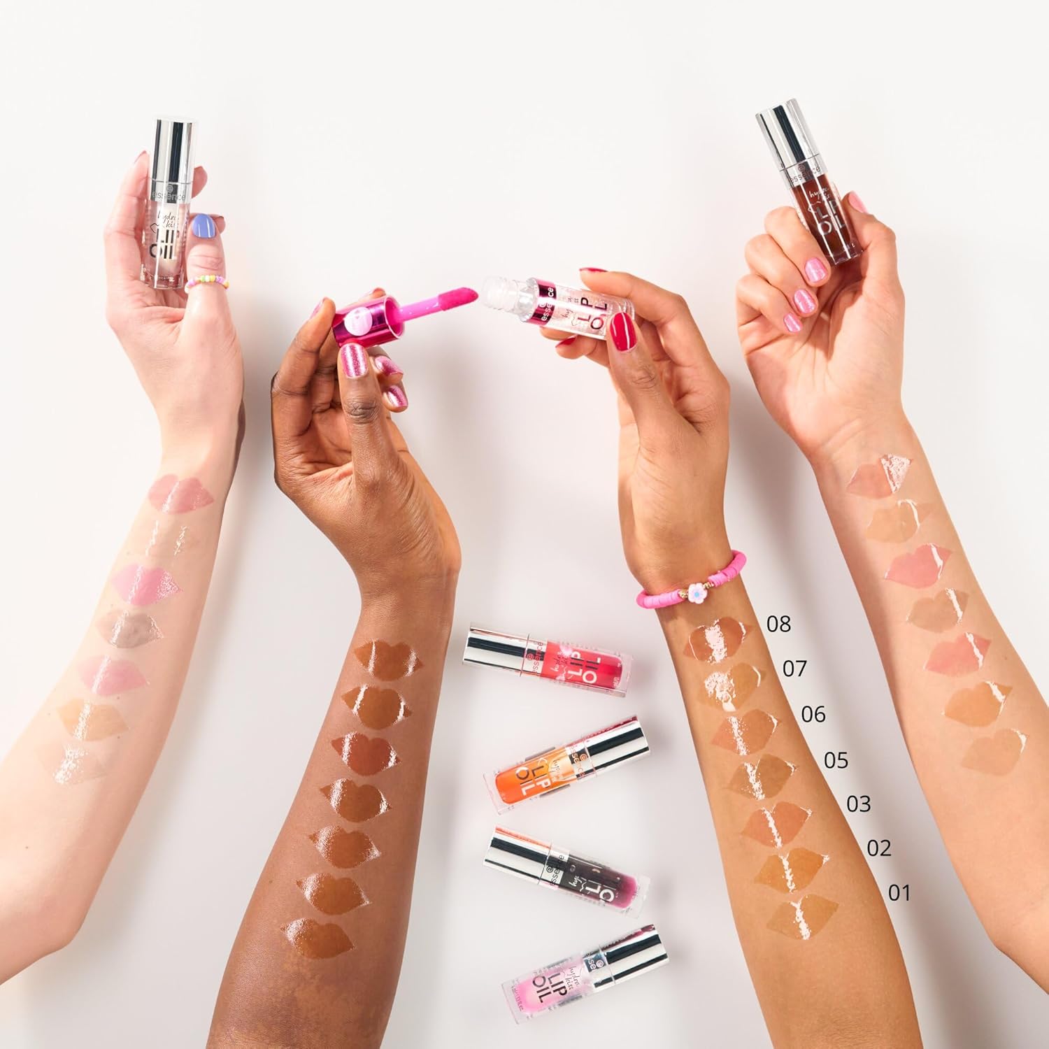 Essence Hydra Kiss ajakápoló olaj – hidratáló, tápláló vegán ajakfény fényes felülettel 4ml