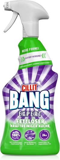Cillit Bang Zsíroldó Spray 750 ml – Erőteljes Tisztító Makacs Zsírszennyeződések Ellen