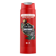 Old Spice Wolfthorn 3 az 1-ben Tusfürdő, Sampon és Arclemosó 400 ml – Férfias Frissesség Egész Nap