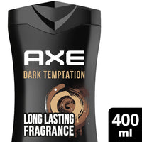 Axe Dark Temptation Tusfürdő Férfiaknak 400 ml – 3 az 1-ben Tusfürdő, Sampon és Arclemosó