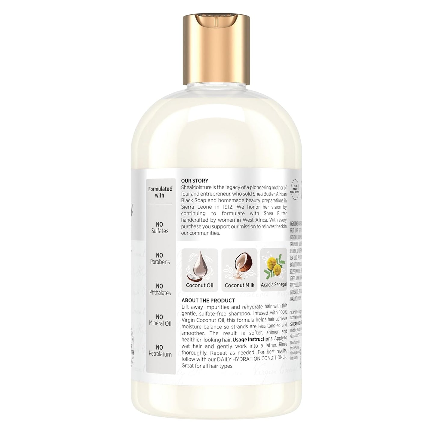 SheaMoisture Regenerating + Moisturizing Shampoo – 384 ml