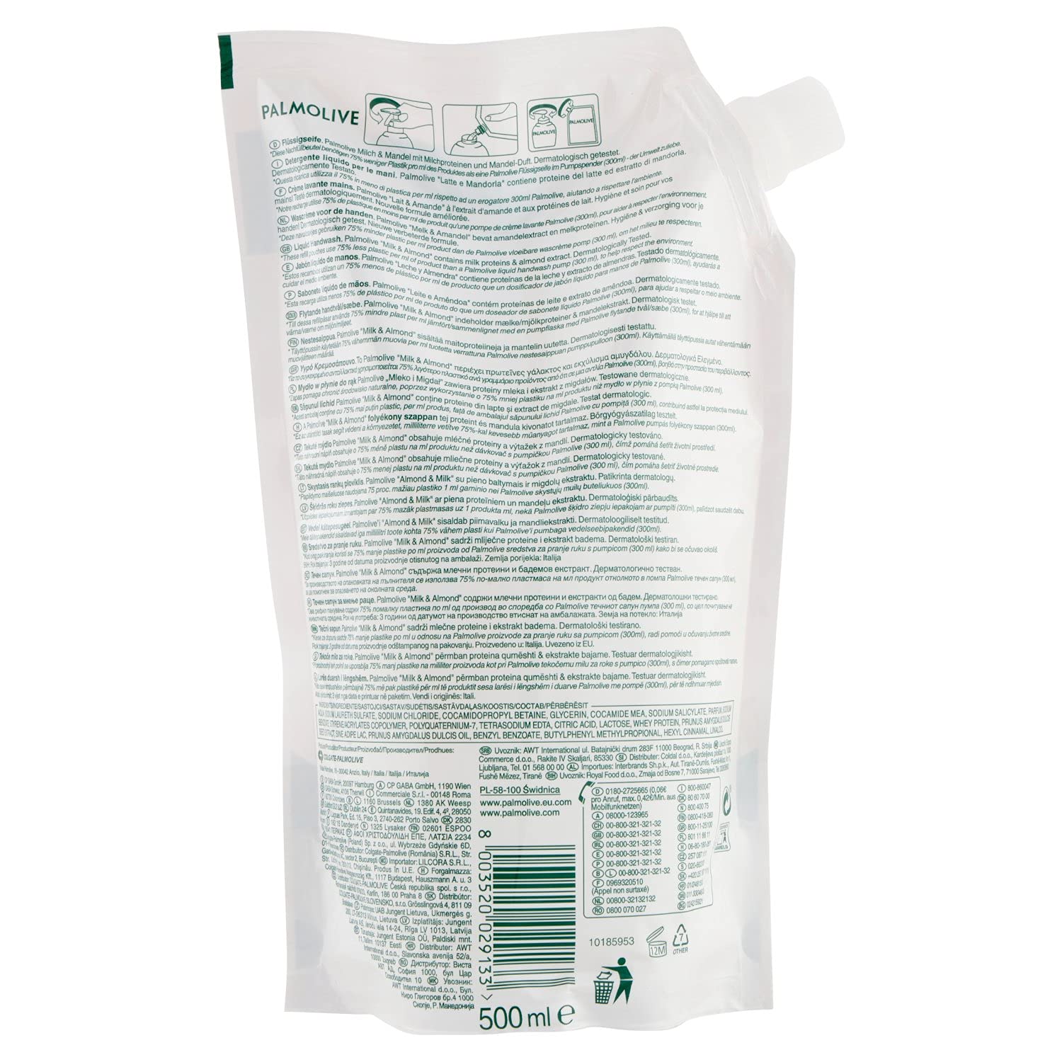 Palmolive Naturals Milk & Almond Krémes Folyékony Kézszappan