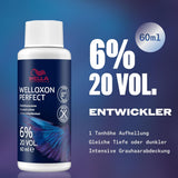 Wella Professionals Welloxon Perfect 6% (20 Vol.) Oxidáló Emulzió 60 ml – Professzionális Hajfesték Előhívó