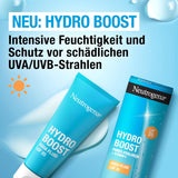 Neutrogena Hydro Boost Aqua Fluid SPF 25 könnyű arckrém hialuronsavval és C-vitaminnal, nem zsíros hidratáló, arcápoló a ragyogó arcbőrért 50 ml