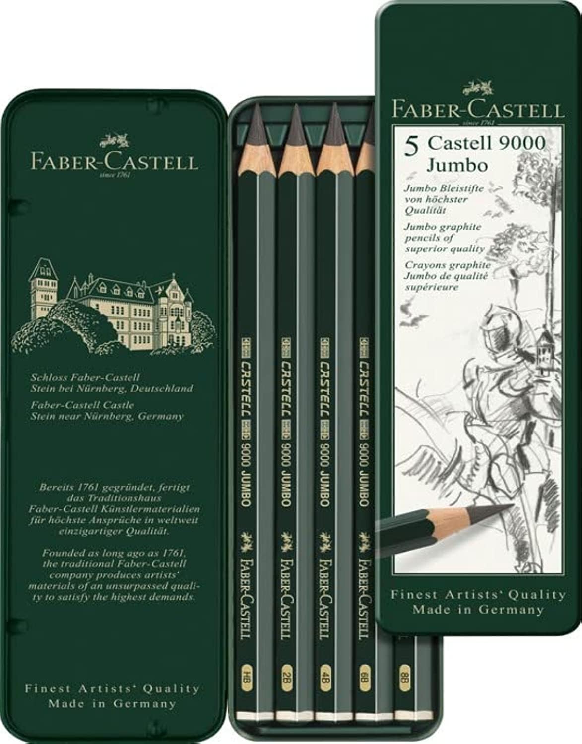Faber‑Castell 9000 Jumbo Graphite Pencil Set