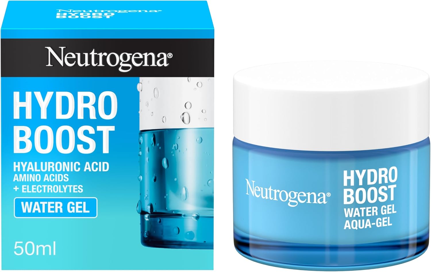 Neutrogena Hydro Boost Aqua Fluid SPF 25 könnyű arckrém hialuronsavval és C-vitaminnal, nem zsíros hidratáló, arcápoló a ragyogó arcbőrért 50 ml