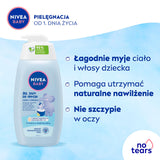 NIVEA Baby 2 az 1-ben Fürdető és Sampon Pumpás Kiszerelésben – Gyengéd Tisztítás Babák Számára