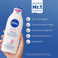 NIVEA Rose Touch Testápoló Lotion 400 ml – Hidratáló Testápoló Rózsavízzel és Organikus Argánolajjal