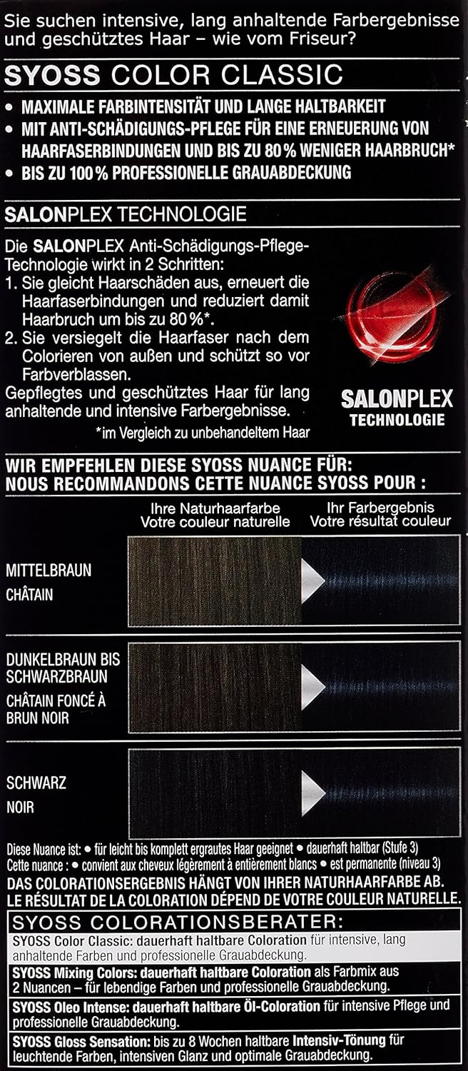 Syoss Permanent Hair Dye – Tartós Hajfesték Professzionális Színnel