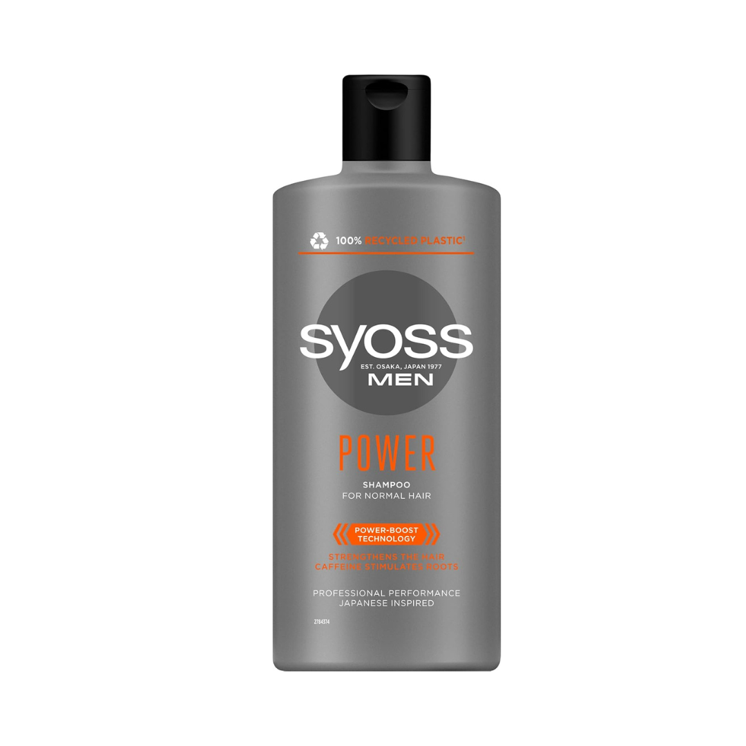 Syoss Men Power Sampon Férfiaknak Normál Hajra 440 ml – Erő és Frissesség Minden Nap