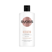 Syoss Keratin Hajbalzsam Töredezett és Szálkás Hajra 440 ml – Keratinos regenerálás és hajerősítés