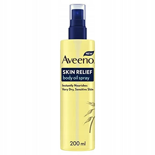 Aveeno Skin Relief Body Oil Spray 200 ml – Nyugtató Testolaj Spray Száraz és Viszkető Bőrre