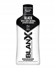 BlanX Black Mouthwash 500 ml – Fehérítő Szájvíz Aktív Szénnel és Izlandi Zuzmóval