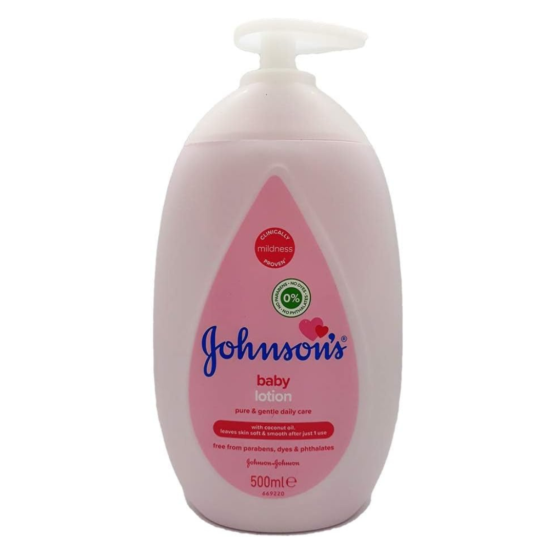 Johnson &amp; Johnson testápoló 500ml – Mélyen tápláló hidratáló pumpás adagolóval