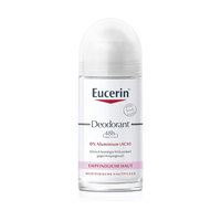 Eucerin Sensitive Skin Roll-On dezodor 0% alumínium • Klinikailag bizonyított 24-48 órás szagvédelem • Alkohol- és illatmentes – 50 ml