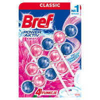 Bref Power Active 3x50 g – WC Illatosító és Tisztító Blokk
