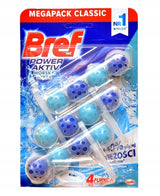 Bref Power Active 3x50 g – WC Illatosító és Tisztító Blokk
