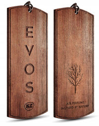 K2 EVOS Wood Scented Air Freshener – Prémium Fa Autóillatosító Hosszan Tartó Illattal