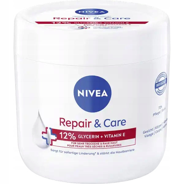 NIVEA Hidratáló és Regeneráló Krém Ureával 400 ml – Intenzív Ápolás Száraz és Extra Száraz Bőrre