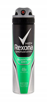 Rexona Men Quantum Dry Dezodor Spray Férfiaknak 150 ml – Akár 48 Órás Védelem és Hosszan Tartó Frissesség